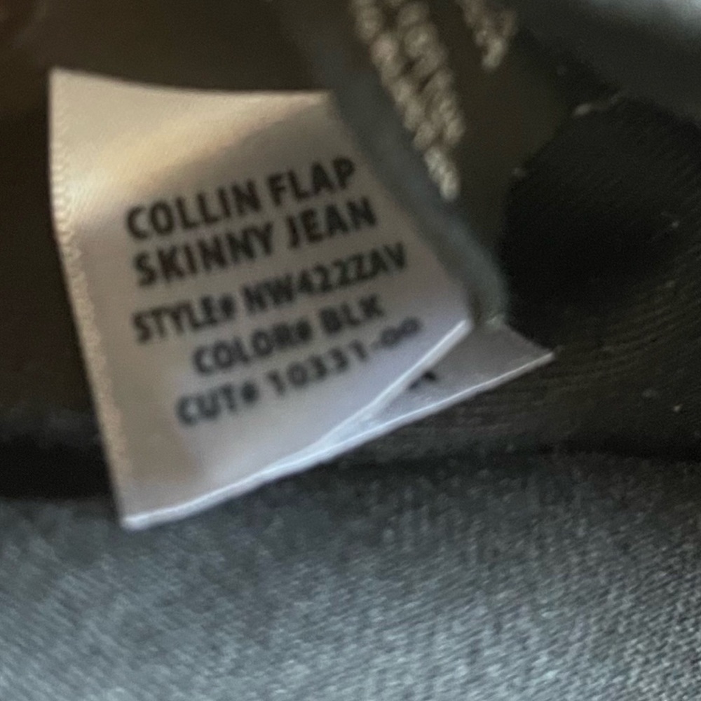 ❤️ Hudson Collin Skinny Black Jeans 32 - Picture 7 of 8